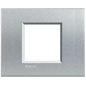 Placca Quadra Bticino LivingLight 2 posti centrali LNA4819TE