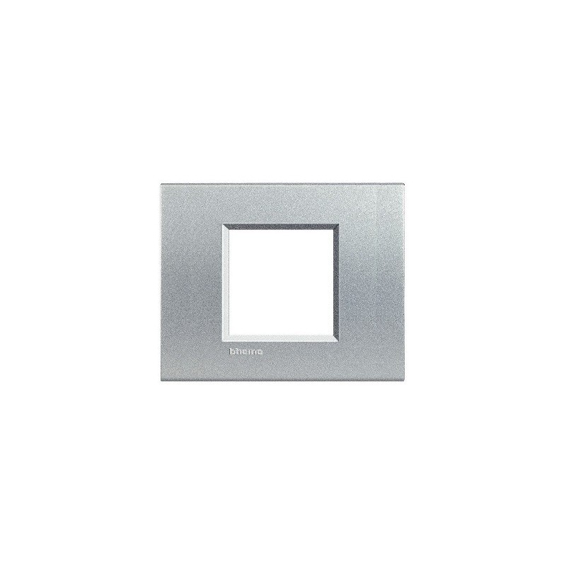Placca Quadra Bticino LivingLight 2 posti centrali LNA4819TE