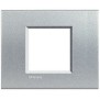 Placca Quadra Bticino LivingLight 2 posti centrali LNA4819TE