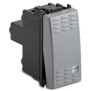 Interruttore Tasto Luce 1P 16AX Serie Civili Master Modo Steel 33010