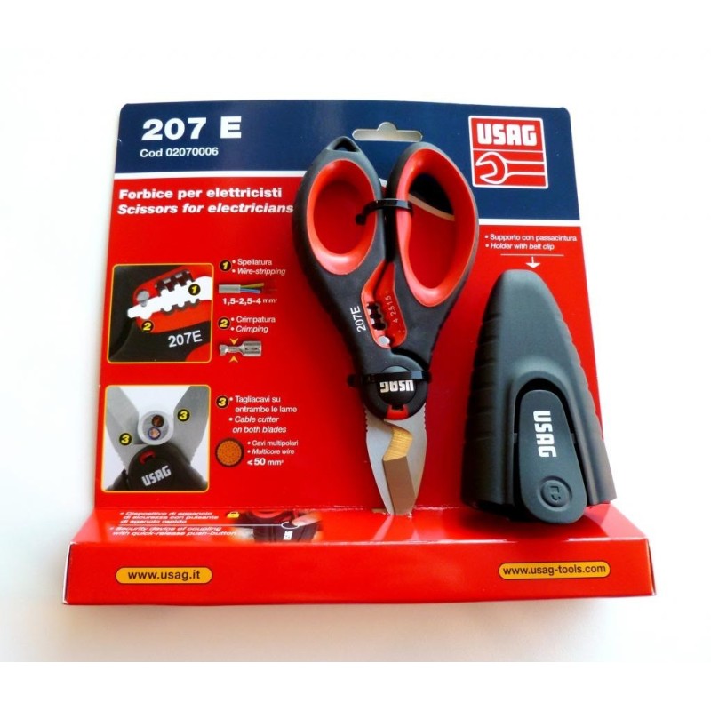 Forbice professionale per elettricisti Usag 207E 02070006