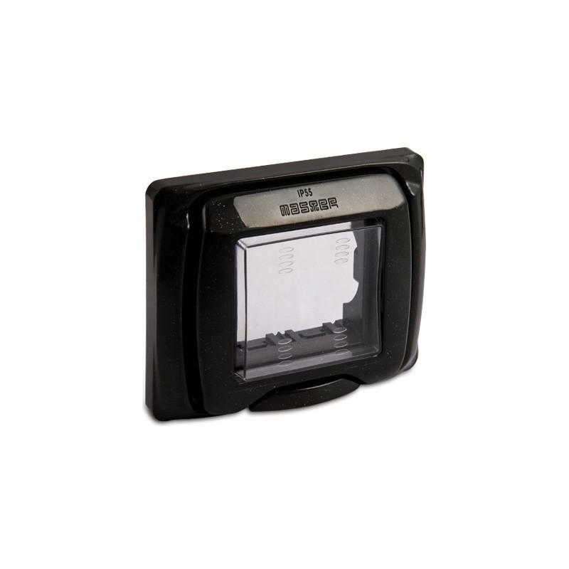 SUB Placca protezione IP55 2 posti Antracite  Serie Civili Master  43702