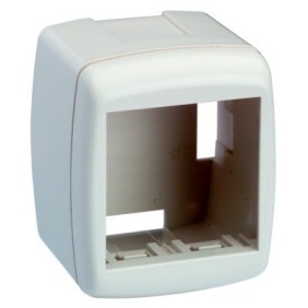 Contenitore da parete 2 posti bianco Master 00472-B