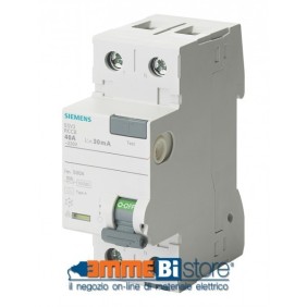 Interruttore Differenziale puro 40A 0,3 Tipo AC Siemens 5SV46140