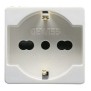 Presa 16A Bivalente Standard Italiano/Tedesco 2 posti Serie Civili Gewiss System White GW20246