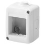 Contenitore orizzontale 2 posti per serie Gewiss System White IP40 Grigio Ral7035 - GW27002