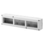 Contenitore orizzontale 12 posti -Modulo 4x3 per serie Gewiss System White IP40 Grigio Ral7035 - GW27007