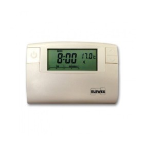 Cronotermostato Digitale Settimanale da Parete Bianco Elewex CT200
