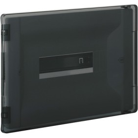 Centralino da incasso Bticino F315P12 con portello fumè per 12 moduli DIN da completare con scatola F315SC12 o F315S12