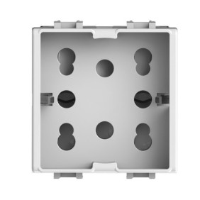 Presa Bipasso e Schuko Side Bianca per Bticino Matix 4Box 4B.AM.H21