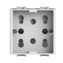 Presa Bipasso e Schuko Side Bianca per Bticino Matix 4Box 4B.AM.H21