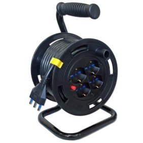 Prolunga Avvolgibile 4 prese Schuko 15MT 3x1.5 Master