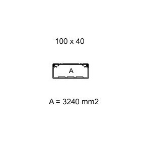 Canale Bocchiotti Portacavi e apparecchi 100x40 colore bianco 01852 