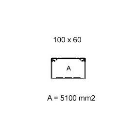 Canale Bocchiotti Portacavi e apparecchi 100x60 colore bianco 01860