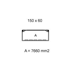 Canale Bocchiotti Portacavi e apparecchi 150x60 colore bianco 01864