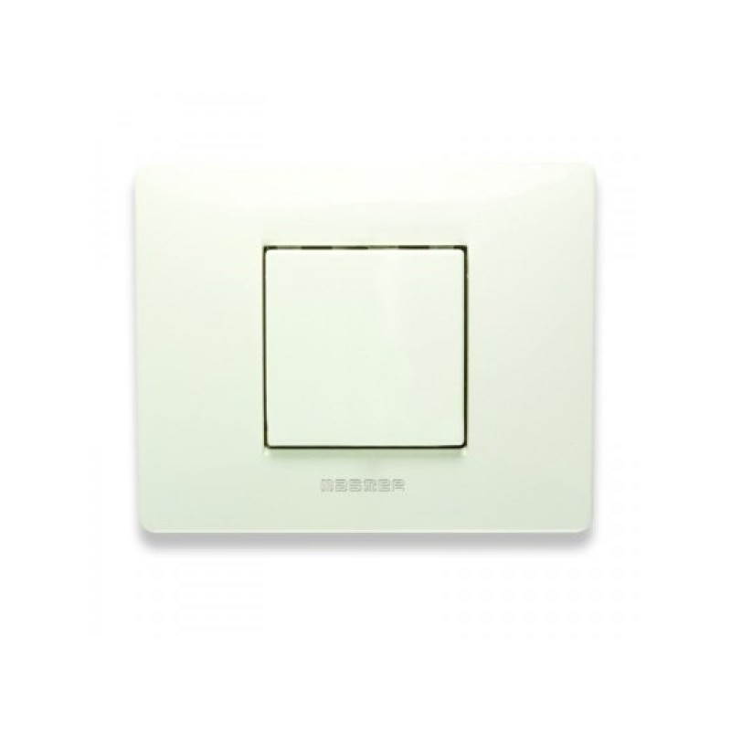 Placca Master Mix 21MX102 in tecnopolimero Bianco aspen 2 posti