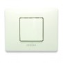 Placca Master Mix 21MX102 in tecnopolimero Bianco aspen 2 posti