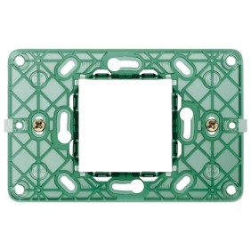 Supporto 2 moduli centrali Vimar Plana per scatole rettangolari 14612