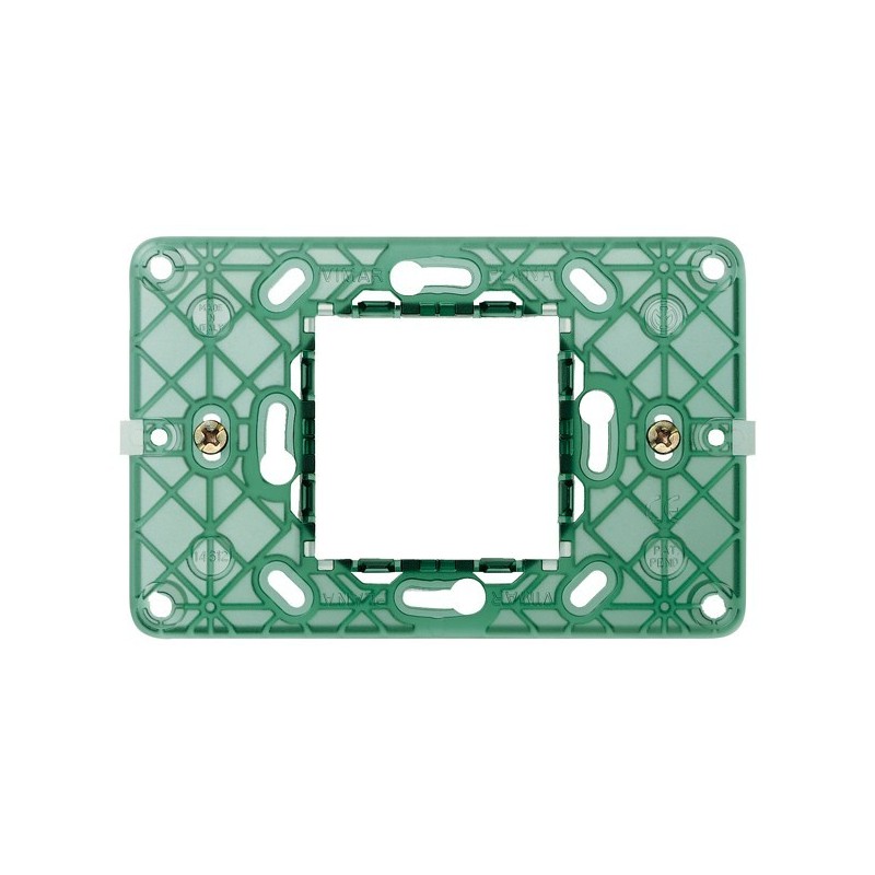 Supporto 2 moduli centrali Vimar Plana per scatole rettangolari 14612