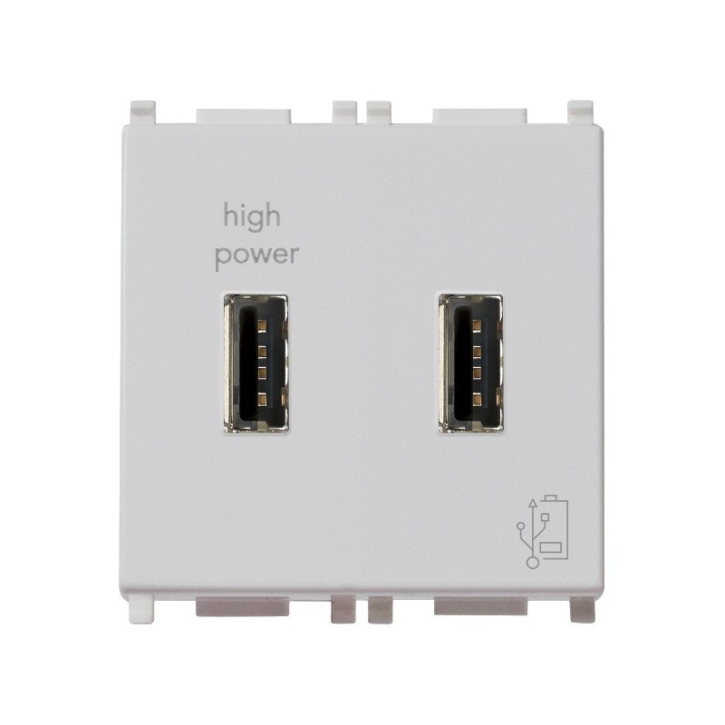 Presa di alimentazione USB 5V 2.1A Vimar Plana Silver 14295.SL
