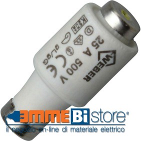 Fusibile in ceramica Diazed a curva rapida 6 A