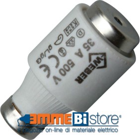 Fusibile in ceramica Diazed tipo DIII a curva rapida 40A