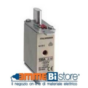 Fusibile in ceramica  coltello tipo NH00C 500V curva gG 10 A