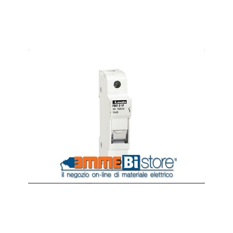 Portafusibile per fotovoltaico Per fusibili 10x38 1 Modulo din