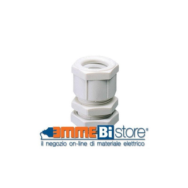 Pressacavo in Nylon passo Pg 42 Grigio Ral IP66