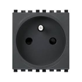 Presa SICURY 2P+T 16A francese grigio Vimar Eikon 20212