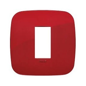 Placca Vimar Arkè Round 1 modulo tecnopolimero rosso 19671.85