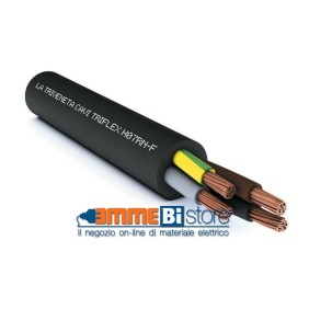 Cavo Neoprene o Policloroprene 4x1,5 con giallo verde