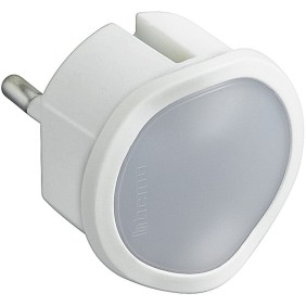 Adattatore spina standard tedesca e luce emergenza - bianco Bticino S3625DL