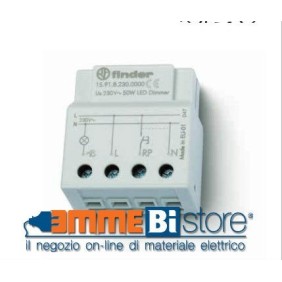 Dimmer incasso per lampade a led 50W Relè e temporiizzatori Finder 159182300000