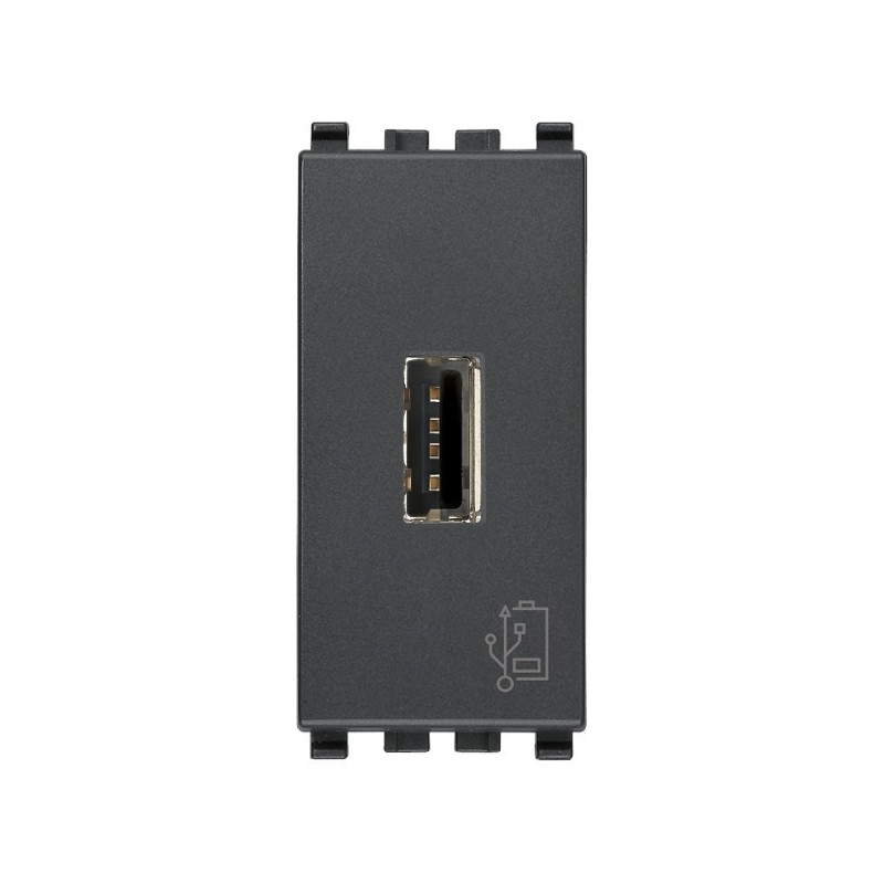 Prese di Alimentazione Usb 5V 1,5A 1 uscita fontali Serie Civili Vimar Eikon. 20292