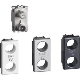 Presa TV/SAT Demiscelata Derivata Serie Civili Bticino Axolute H4214D