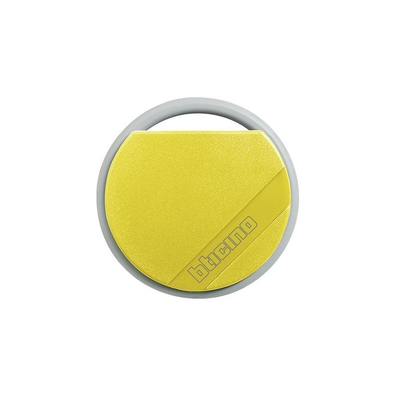 Chiave transponder Gialla per Antifurto filare-radio Bticino 348206