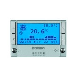 Cronotermostato giornaliero/settimanale Bticino Axolute HC4451 chiaro
