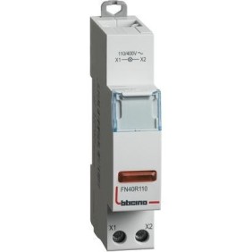 Portalampada Bticino per segnalazione a led spia rossa - 1 modulo FN40R110 