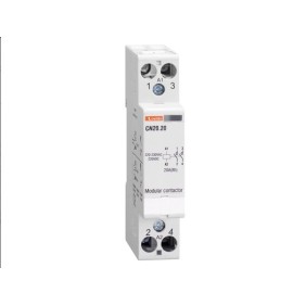 Contattore bipolare 2 NA Bobina 220V AC/DC 25A Lovato CN2020220