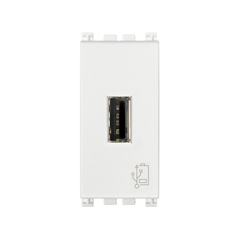 Caricatore USB 1 posto per Vimar Arke' colore bianco 5V 1,5A