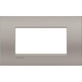 Placca 4 posti quadra sabbia LivingLight Air Bticino LNC4804SB
