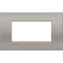 Placca 4 posti quadra sabbia LivingLight Air Bticino LNC4804SB