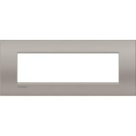 Placca 7 posti quadra sabbia LivingLight Air Bticino LNC4807SB