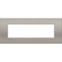 Placca 7 posti quadra sabbia LivingLight Air Bticino LNC4807SB