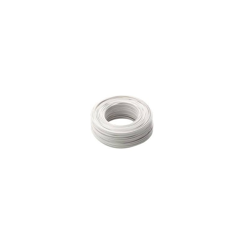 Cavo unipolare FS17 antifiamma 1X1,5mmq Bianco Matassa 100 Mt