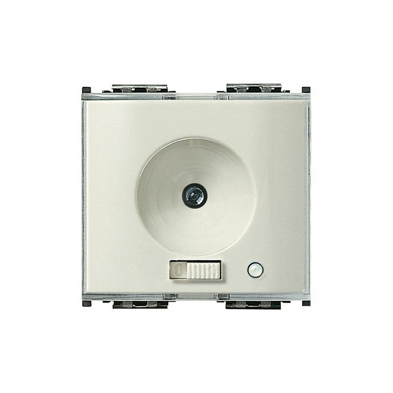 TORCIA + presa ricarica 230V 2 moduli Vimar Idea bianca 16450.B