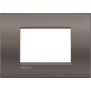 Placca 3 posti quadra argilla LivingLight Air Bticino LNC4803CY