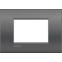 Placca 3 posti quadra street LivingLight Air Bticino LNC4803ST