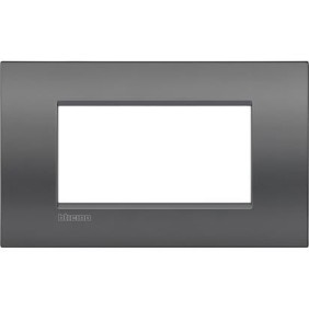 Placca 4 posti quadra street LivingLight Air Bticino LNC4804ST